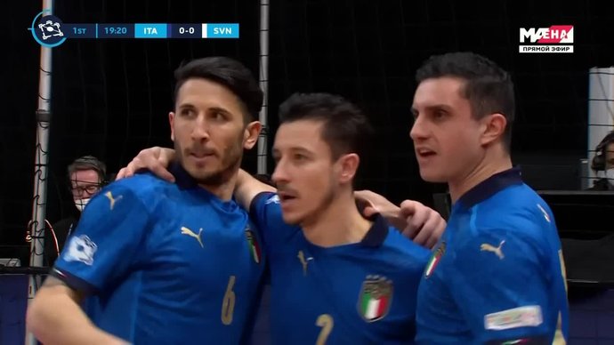 Италия - Словения - 2:2. Голы (видео)