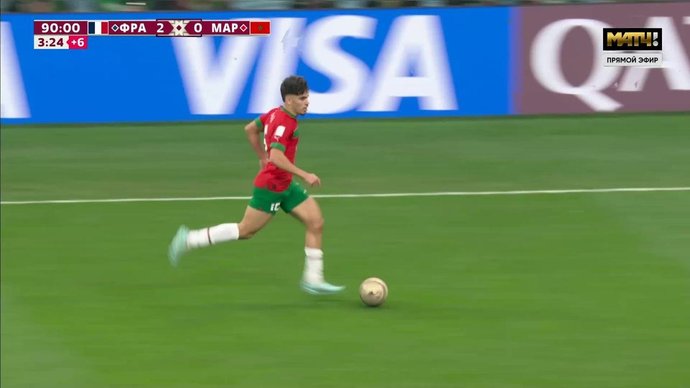 Франция - Марокко. Опасная атака Марокко (видео). Чемпионат мира-2022. Футбол (видео)