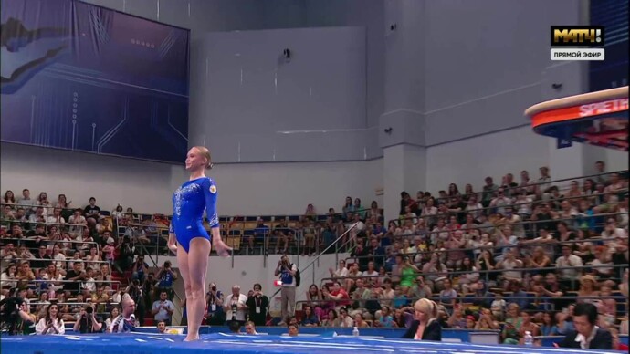 Выступление Ангелины Мельниковой в опорном прыжке (видео). Спортивная гимнастика (видео)