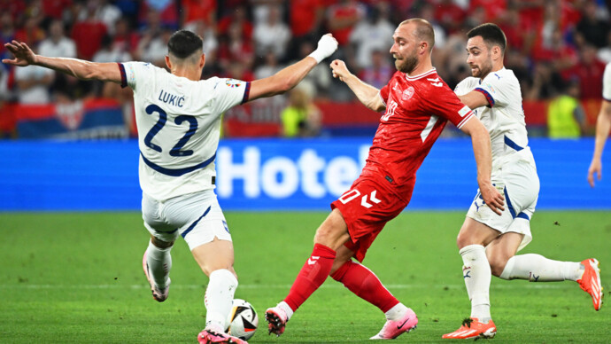 Сборная Сербии сыграла вничью с датчанами и не смогла выйти в плей‑офф ЕВРО‑2024