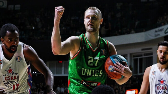 УНИКС обыграл ЦСКА и вышел на первое место в Единой лиге ВТБ