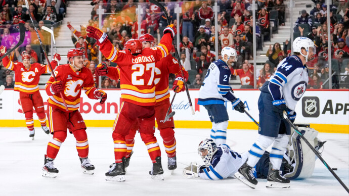 «Виннипег» в серии буллитов обыграл «Калгари» в матче НХЛ