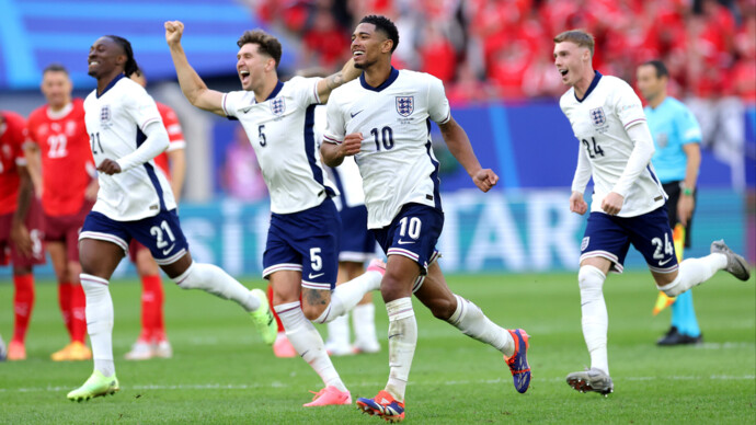 Сборная Англии по пенальти обыграла команду Швейцарии и вышла в полуфинал ЕВРО‑2024