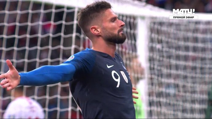 Франция - Турция. 1:0. Оливье Жиру (видео)