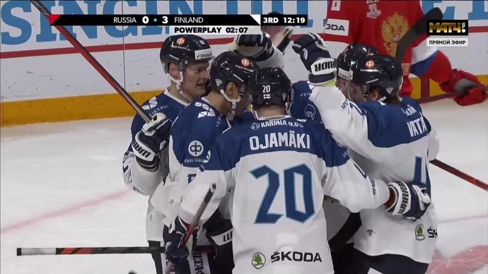 Россия - Финляндия. 0:3. Валтери Филппула (видео)