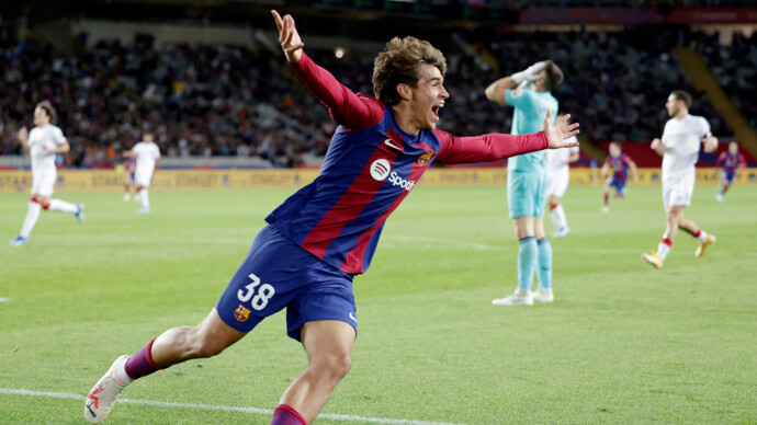 «Барселона» обыграла «Атлетик» благодаря голу 17‑летнего дебютанта, забившего через 23 секунды после выхода на замену