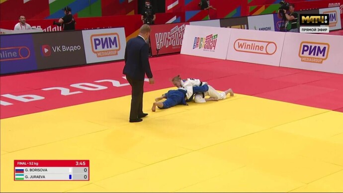 Глафира Борисова выиграла золото в весе до 52 кг (видео). Дзюдо. Игры БРИКС (видео)
