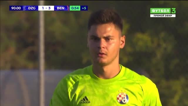 Динамо Загреб-м - Бенфика-м. Удаление Йосиповича (видео)