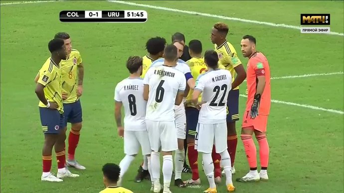 Колумбия - Уругвай - 0:3. Голы (видео)