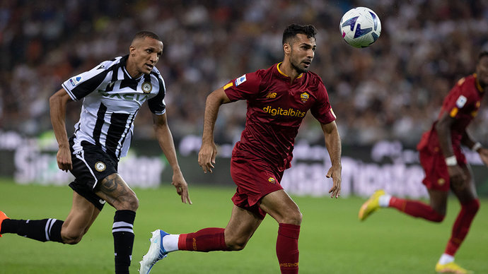 «Рома» с разгромным счетом уступила «Удинезе» в гостевом матче чемпионата Италии