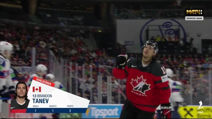 Канада - Норвегия. 1:0. Гол Брэндона Танева (видео). Чемпионат мира. Хоккей (видео)