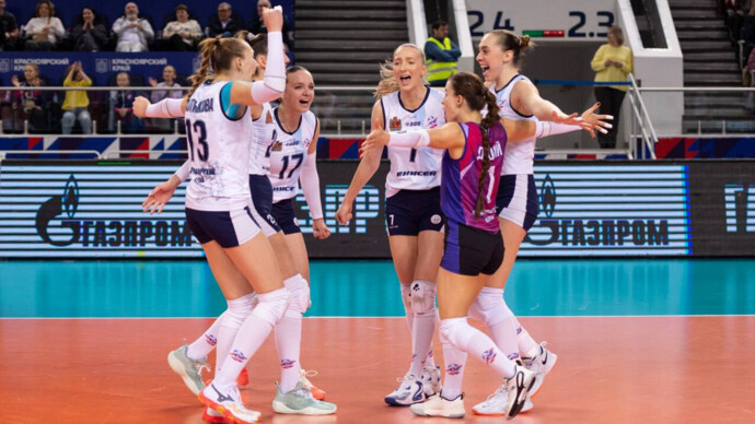 Волейболистки «Енисея» обыграли «Локомотив» в матче чемпионата России