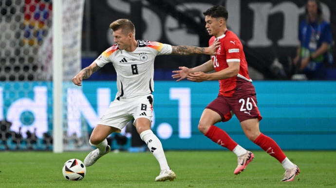 Сборная Германии сыграла вничью с командой Швейцарии и заняла первое место в группе А на ЕВРО‑2024