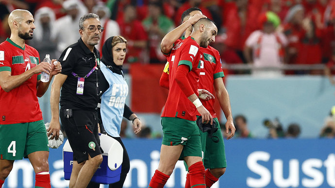 Марокко — Португалия — 1:0: марокканцев Зиеша и Буфаля заменили в концовке матча ЧМ-2022 в Катаре