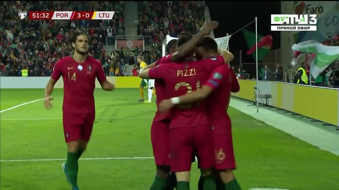 Португалия - Литва. 3:0. Пицци (видео)