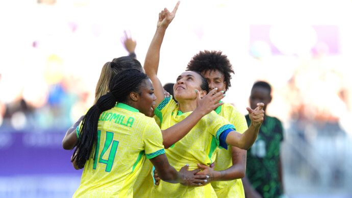 Женская сборная Бразилии по футболу обыграла команду Нигерии в матче на Олимпиаде‑2024