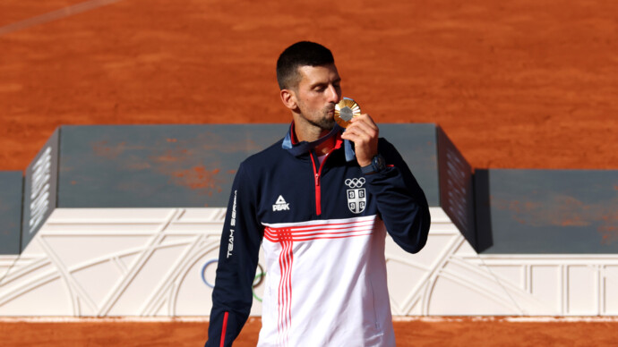 Джокович стал пятым теннисистом в истории, выигравшим все титулы Большого шлема и золото Олимпийских игр