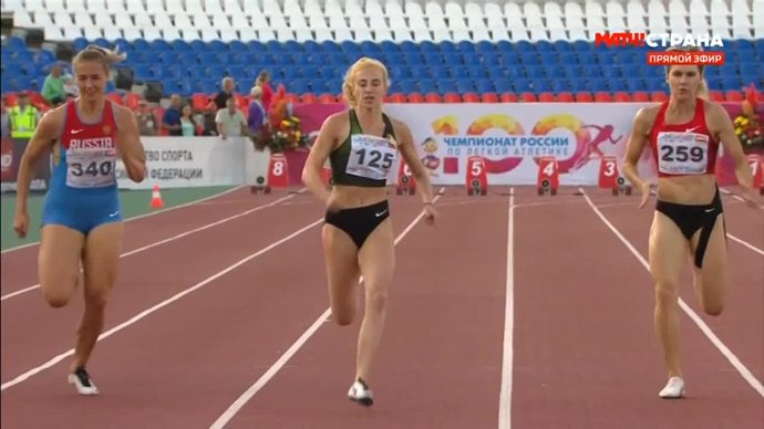 Кристина Сивкова выиграла дистанцию 100 метров на чемпионате России (видео)