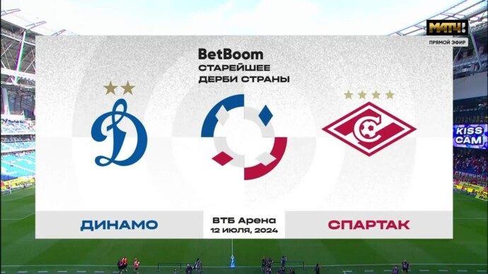 Динамо - Спартак. Голы и лучшие моменты (видео). BetBoom старейшее дерби страны. Футбол (видео)