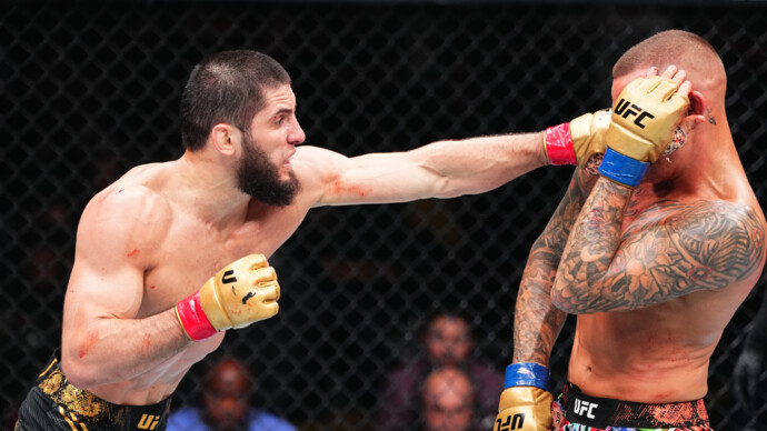 Ислам Махачев победил Дастина Порье на турнире UFC 302