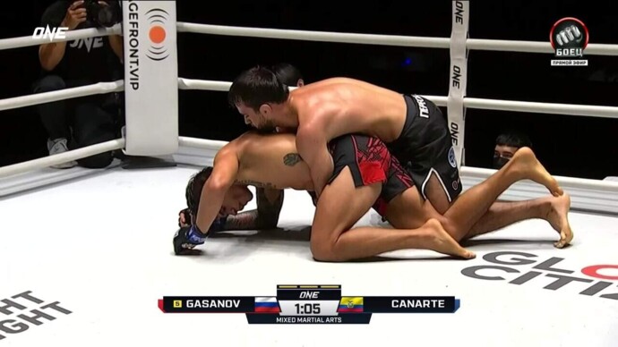 Шамиль Гасанов победил Аарона Канарте единогласным решением судей (видео). One FC (видео)