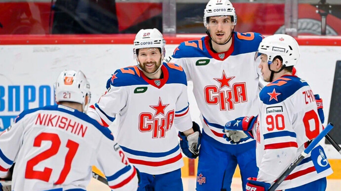 СКА обыграл «Витязь» в матче КХЛ, забросив три шайбы в большинстве
