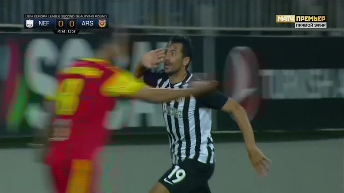Нефтчи - Арсенал. 1:0. Рауф Алиев (видео)