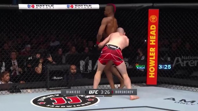 Марк Диакеси vs Вячеслава Борщёва (видео). UFC Fight Night (видео)