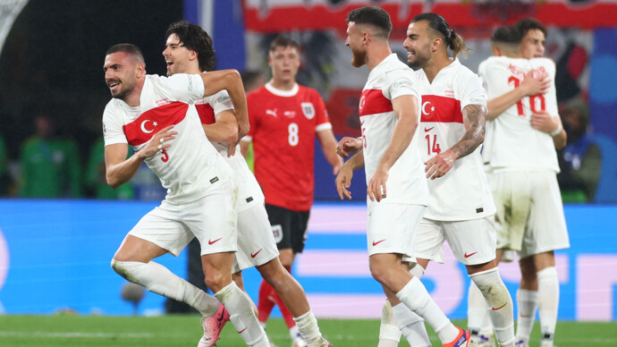 Сборная Турции благодаря дублю Демирала обыграла команду Австрии и вышла в четвертьфинал ЕВРО‑2024