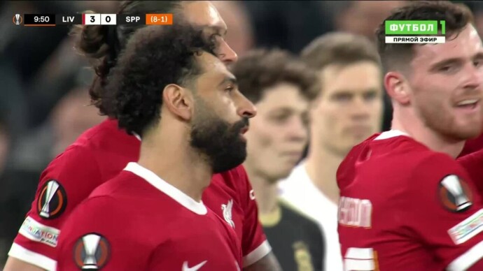 Ливерпуль - Спарта. 3:0. Гол Мохамеда Салаха (видео). Лига Европы. Футбол (видео)