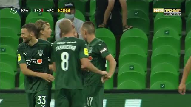Краснодар - Арсенал. 1:0. Сергей Петров (видео)