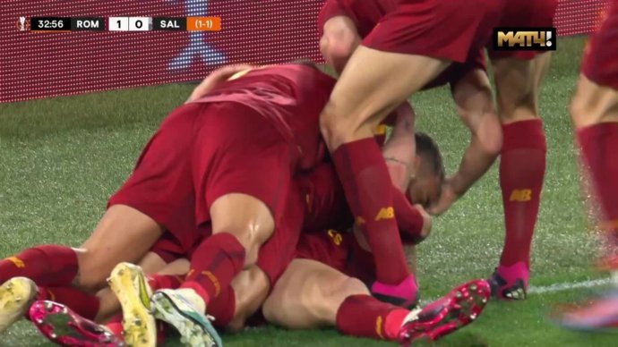 Рома - Зальцбург. 1:0. Гол Андреа Белотти (видео). Лига Европы. Футбол (видео)