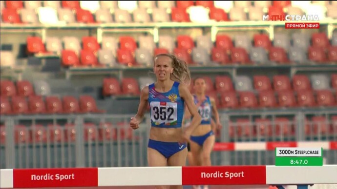 Екатерина Ивонина победила в беге на 3000 м с препятствием (видео). Игры БРИКС. Легкая атлетика (видео)