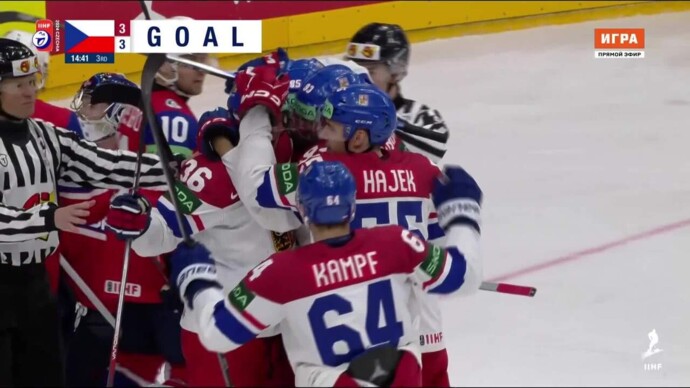 Норвегия - Чехия. 3:4. Гол Матея Странски (видео). Чемпионат мира. Хоккей (видео)