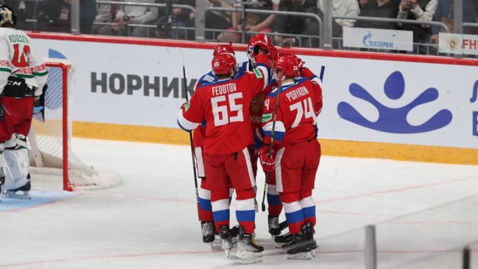 Сборная «Россия 25» второй раз за два дня победила команду Белоруссии в матче хоккейного турне