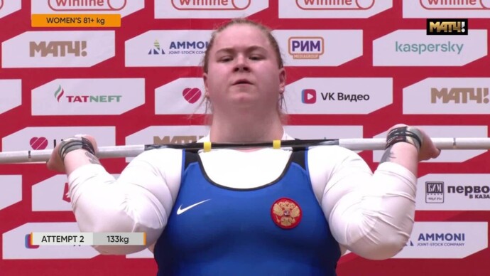 Виктория Орлова победила в весовой категории свыше 81 кг (видео). Игры БРИКС. Тяжелая атлетика (видео)