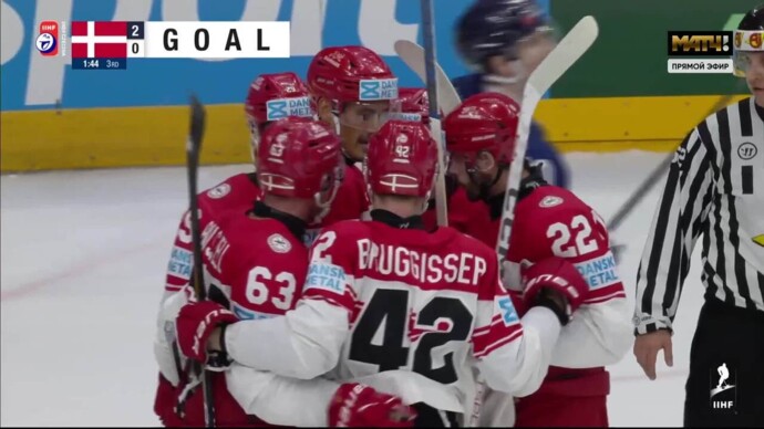 Финляндия - Дания. 2:1. Гол Александра Труэ (видео). Чемпионат мира. Хоккей (видео)
