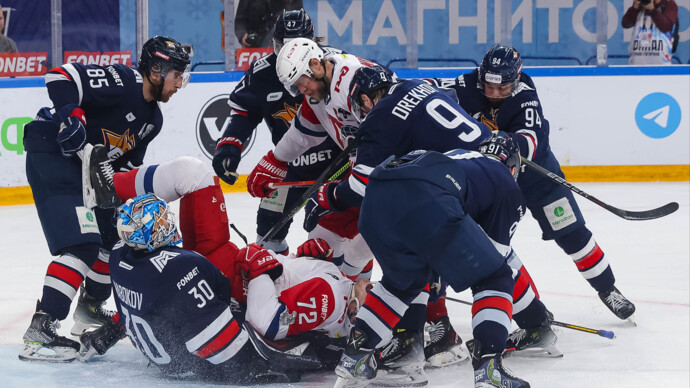 Во время Кубка Гагарина 116 хоккеистов прошли тестирование на допинг, сообщила КХЛ