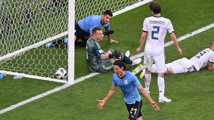 ЧМ-2018. Уругвай разгромил Россию. Испания станет нашим соперником в 1/8 финала. Как это было