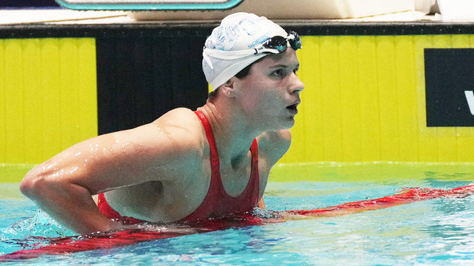 Каменева одержала победу на дистанции 50 метров вольным стилем на Спартакиаде