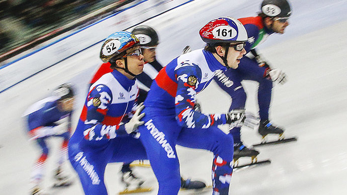 Сборная России завоевала золото на этапе КМ по шорт-треку в смешанной эстафете
