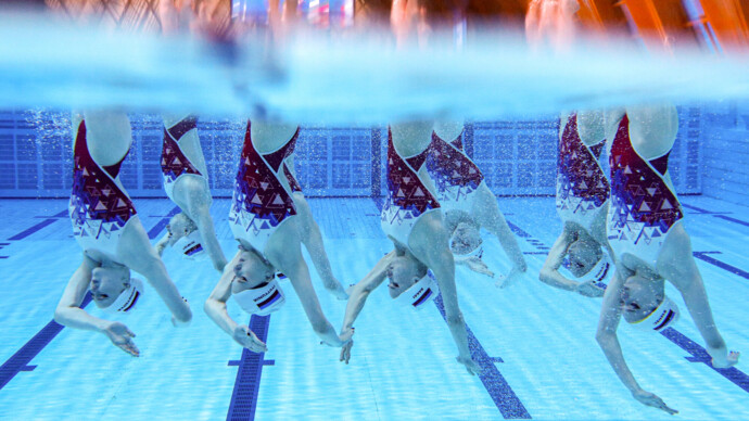 Сборная России по синхронному плаванию выиграла золото в произвольной программе на Играх БРИКС в Казани