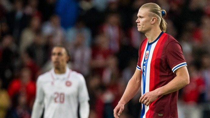 Гол Холанда не спас сборную Норвегии от поражения в товарищеском матче с командой Дании
