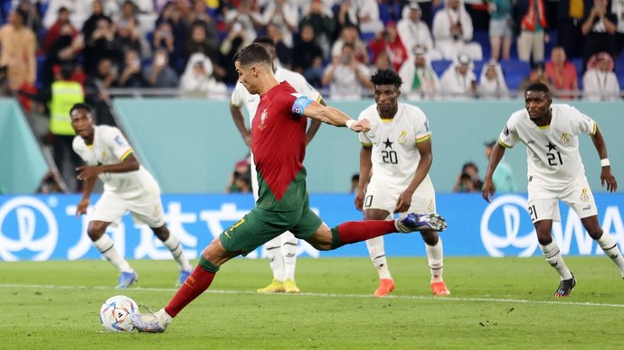 Португалия — Гана — 1:0: Роналду с пенальти открыл счет в матче ЧМ-2022. Видео
