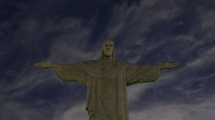 В Бразилии отключили подсветку статуи Христа-Искупителя в знак поддержки Винисиуса