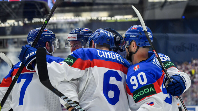 Сборная Словакии после поражения латвийцев от США стала последним участником плей‑офф ЧМ по хоккею