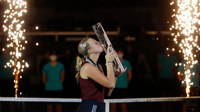 Эстонка Контавейт стала победительницей турнира WTA в Остраве