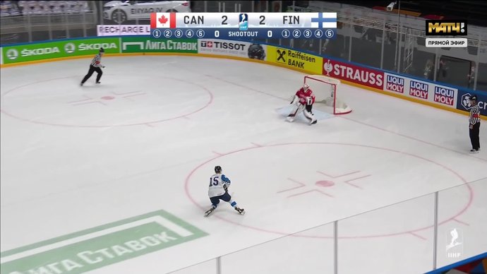 Канада - Финляндия. Серия буллитов (видео)