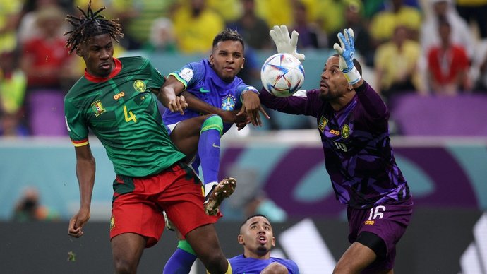 Камерун — Бразилия — 0:0. Арбитр добавил девять минут ко второму тайму матча ЧМ-2022