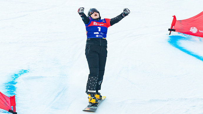 Российская сноубордистка Надыршина — вторая на этапе КМ в Италии в гигантском слаломе